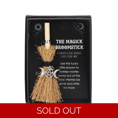 Triple Moon Mini Magick Broomstick